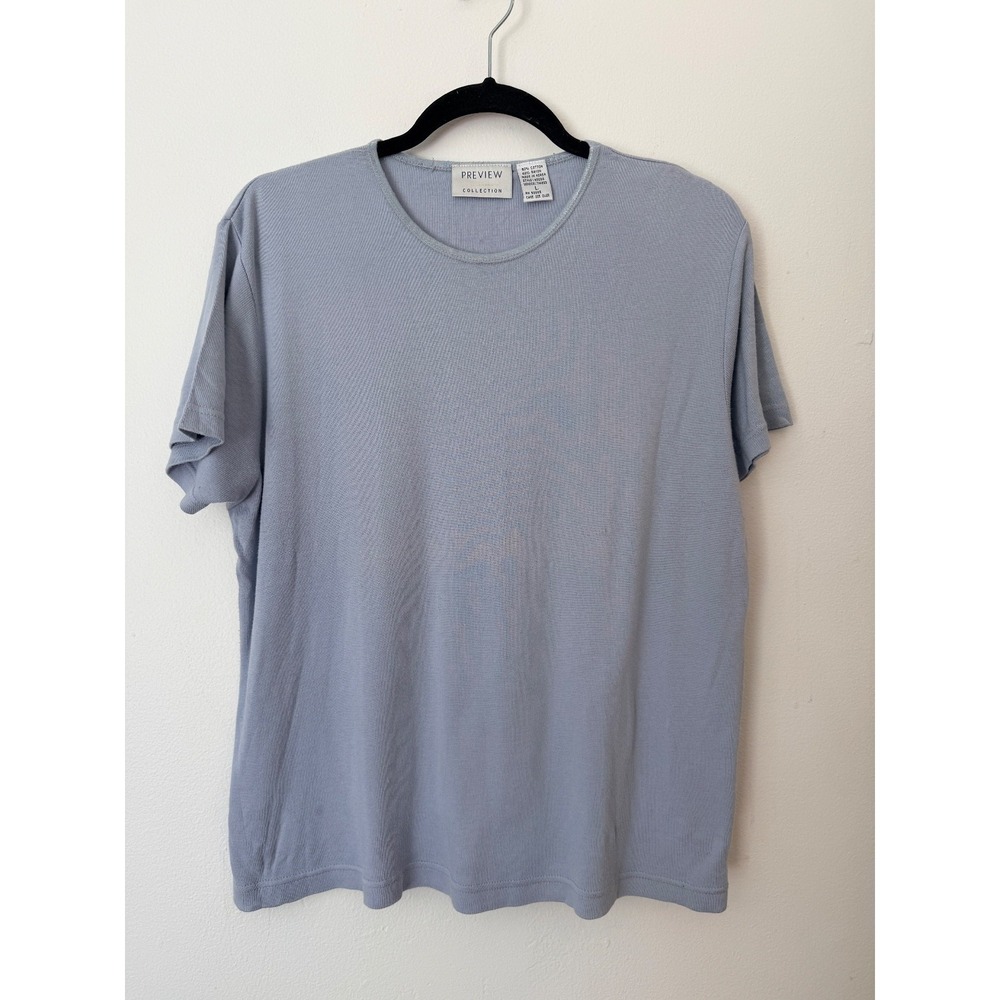 Vintage Preview Collection Lavender Tee Womens L Minimalist 90s T